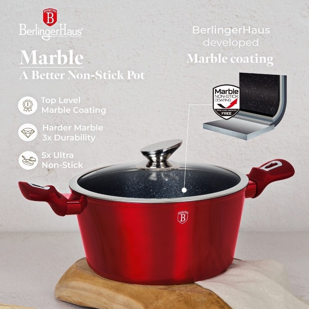 Berlinger Haus Granitbräter BH-6192 30 cm Burgundy