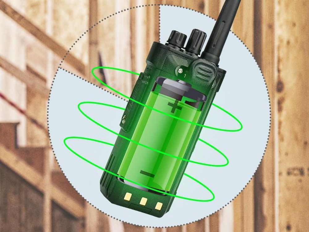 Retevis RT29 Funkgeräte set, Große Reichweite, 3200 mAh, VOX, 16 Kanäle,CTCSS/DCS, Professionelles Funkgerät für Industrie, Baustellen