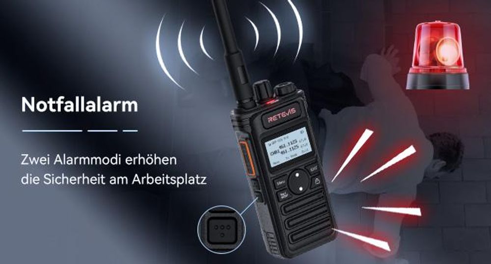 Retevis RT86S Walkie Talkies, großer Reichweite, RT86 Profi Funkgeräte Upgrade Version, Typ C, LCD, Gruppenanruf, 2600 mAh, Handfunkgeräte, Sicherheit