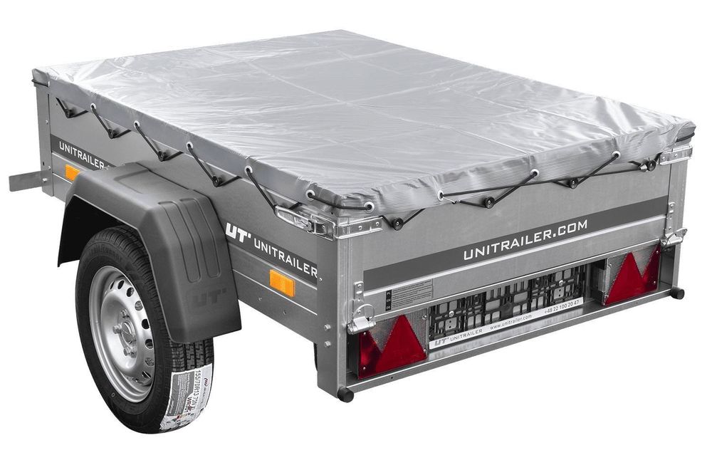 Kleinanhänger für Pkw Garden Trailer 150 KIPP 150x106 cm 750 kg [mit Flachplane, Planenträgern, Stützrad]