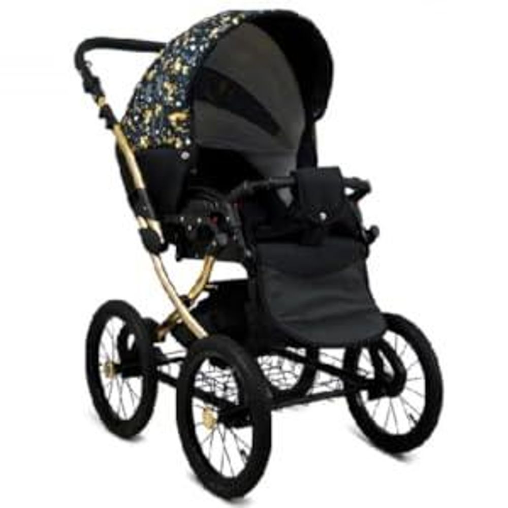 BabyLux® Margaret Exclusive | 2in1 Kinderwagen Set | Grey Flex | Kombikinderwagen | Kinderwagens