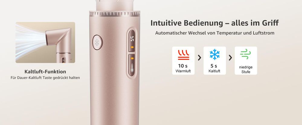 MCURO Warmluftbürste 7-in-1 Multihaarstyler 110000 U/Min,Lockenstab Auto-Wrap Ionen Föhn Airstyler,Hairstyler,Haartrockner,Lockenstab & Glätteisen,mit Reisebox