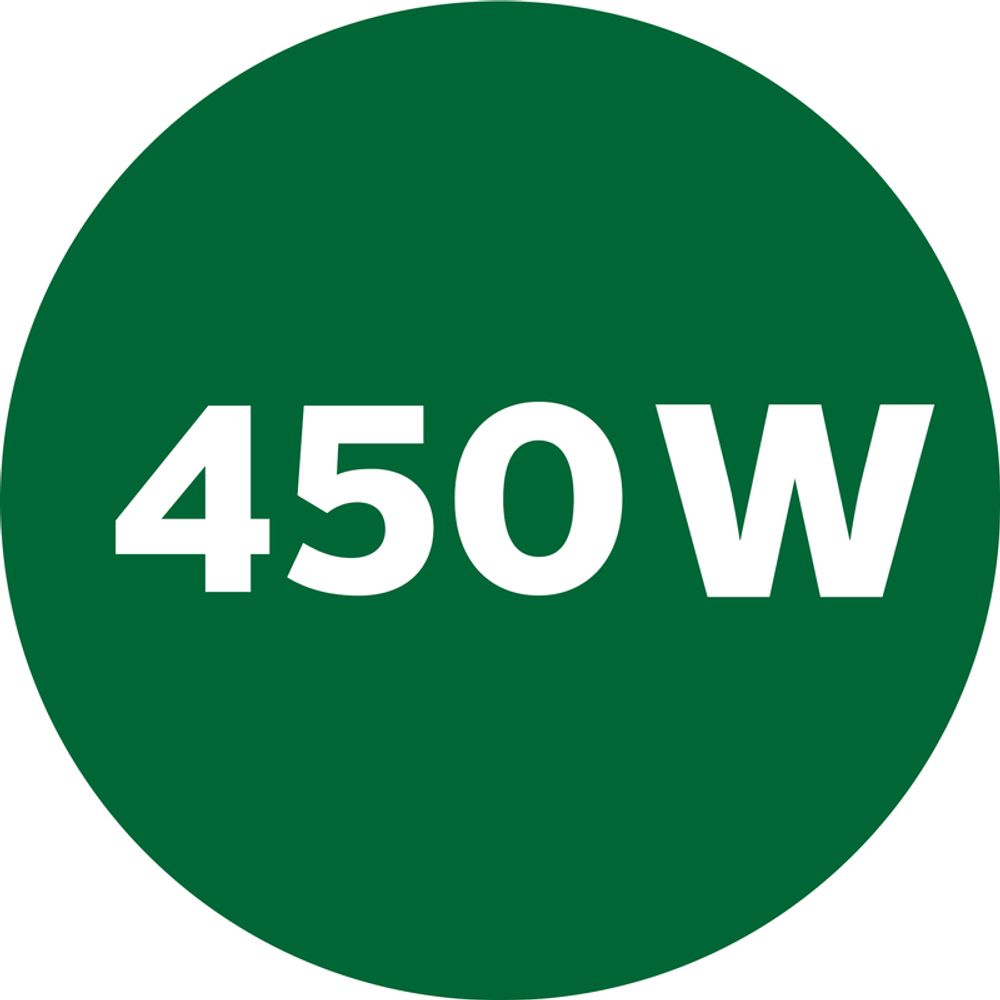Leistungsstarker 450-W-Motor für selbst die zähesten Teige