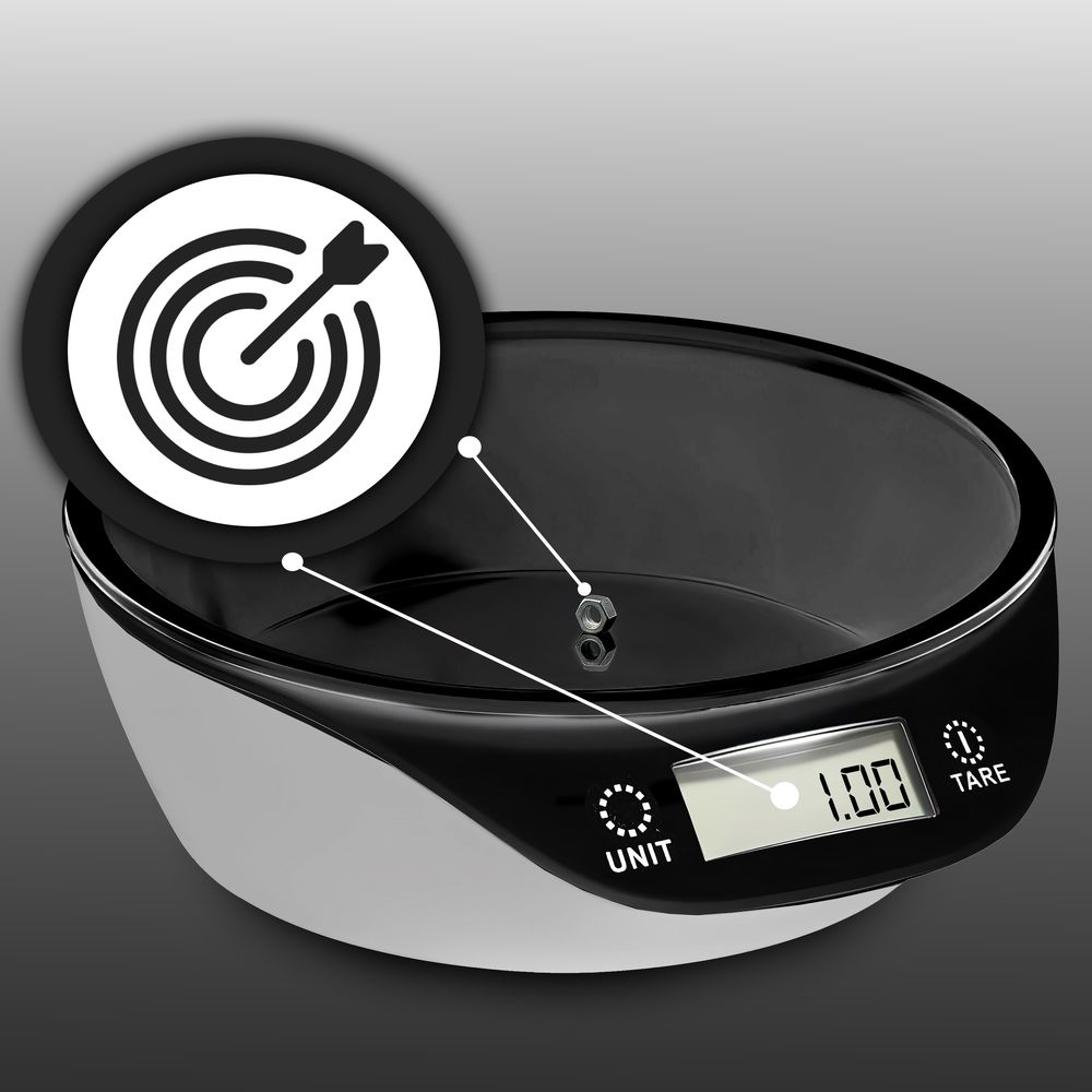 Digitale Küchenwaage mit Schüssel Digitalwaage mit LCD Display und Tara-Funktion Elektronische Waage bis 5kg Lebensmittelwaage Schwarz Retoo