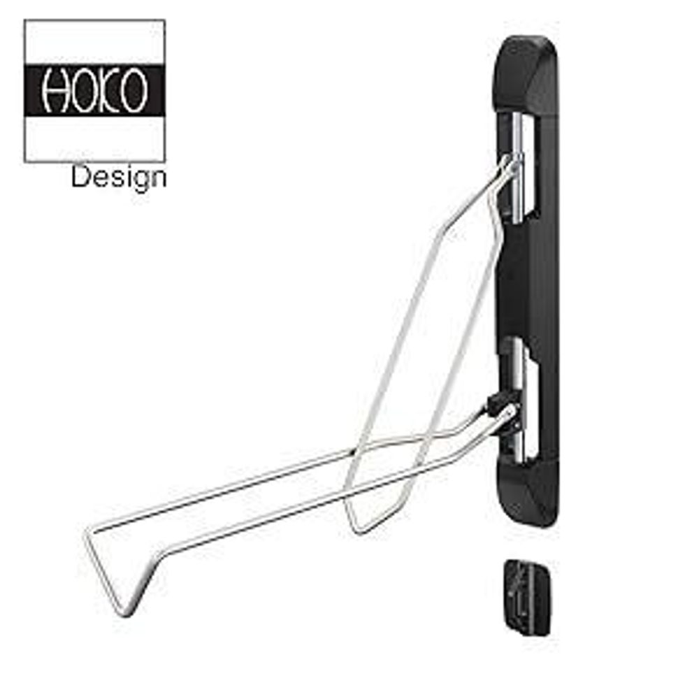 HOKO-VELO 4er Fahrrad Wandhalterung mit Hinterrad Schutz als Geschenk. Für gängige Fahrräder+ Hybrid-, MTB-,e-bike, BMX-Fahrräder. Seitlich schwenkba