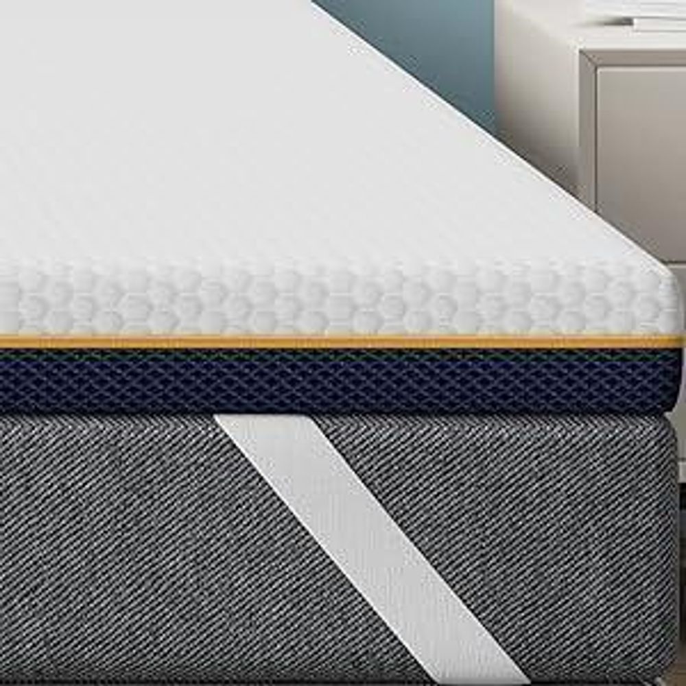 Dewinner Matratzenauflage, Dicke 180 x 200 x 7,5 cm, Memory-Schaum, ergonomisch, , weicher und atmungsaktiver Stoff, waschbar und hypoallergen