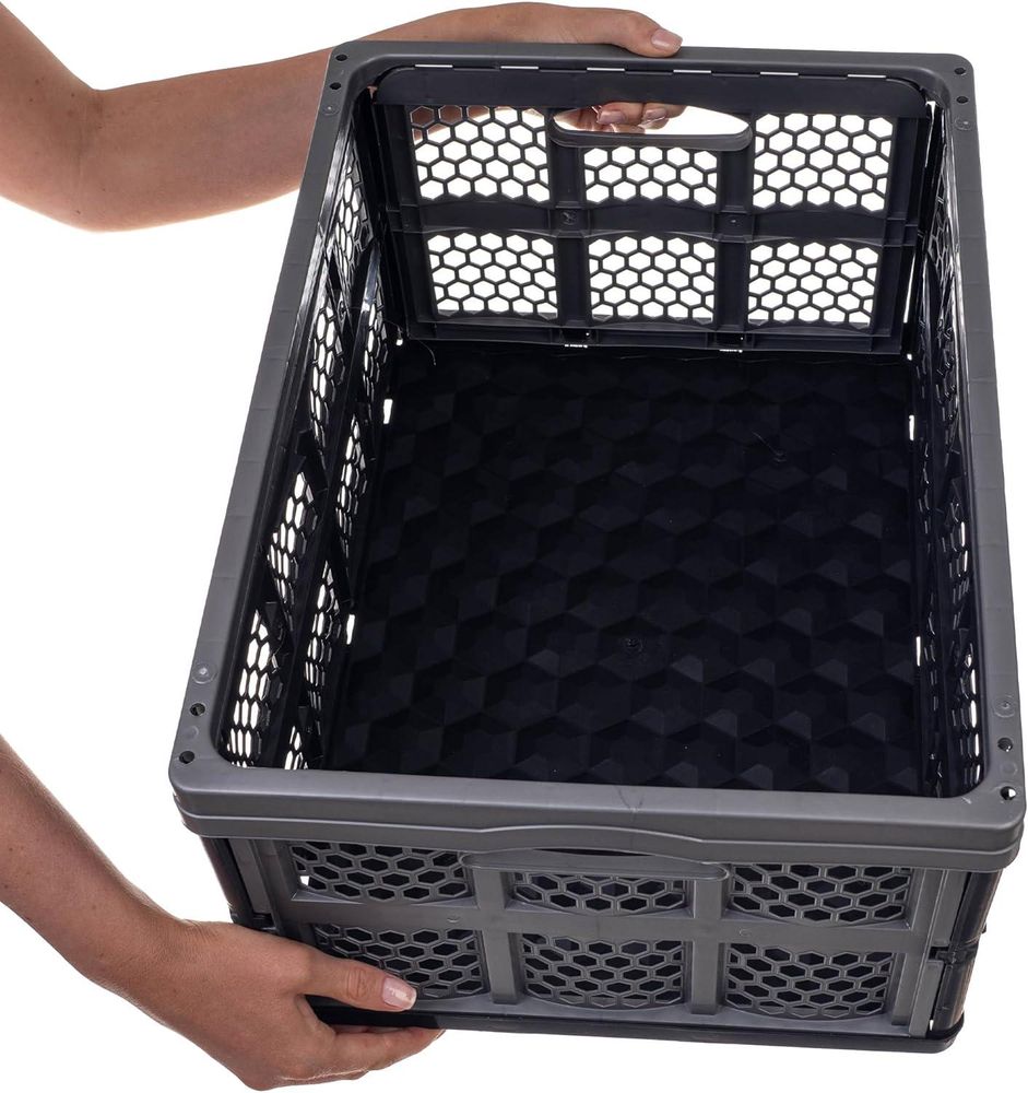 KADAX faltbare Kofferraumbox, Einkaufskorb, Faltbehälter, 32 l, groß, stabil