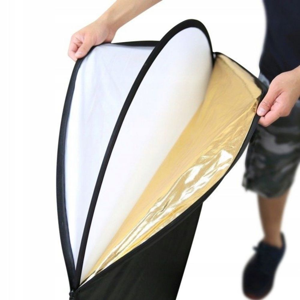 5 in 1 Faltreflektor Set Faltreflektor Reflektor Licht 60cm Etui Multi Photo Studio Foto Diffusor Kamera Translucent Silber Gold Weiß Schwarz Retoo