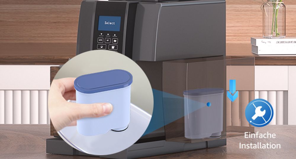 Waterdrop Ersatzwasserfilter für Philips® AquaClean® CA6903/10 CA6903/22, Kompatibel mit Saeco® und Philips® Kaffeevollautomaten, SÜD(12)
