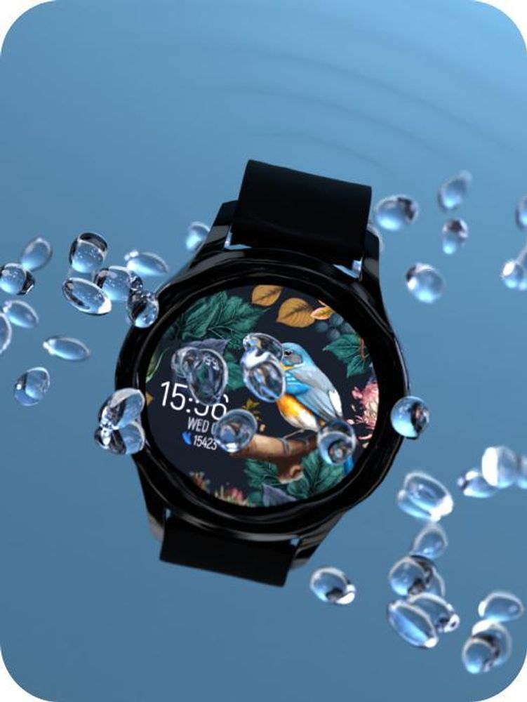 Forever Smartwatch ForeVive 3 SB-340 IP68 resistenza all'acqua 200mAh 1,32 pollici Nero