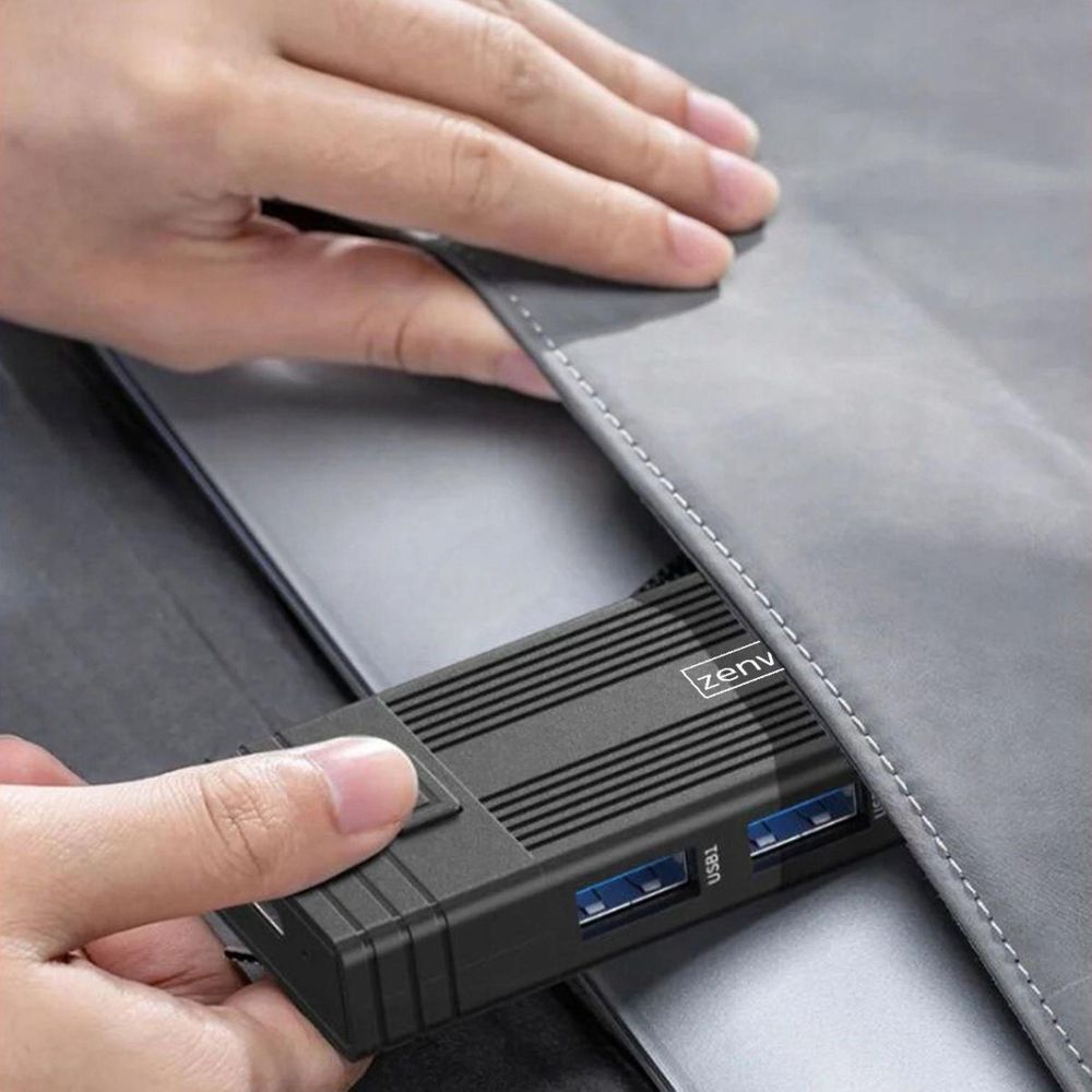 Obudowa dysku - USB-C HUB - 7-w-1 - SSD M.2 NVME PCIE SATA SD - Przejściówka - Wnęka M2