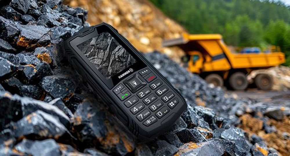 Hammer Rock Mobiltelefon Mit Tastatur – Robust Für Die Baustelle Robuste Ausführung