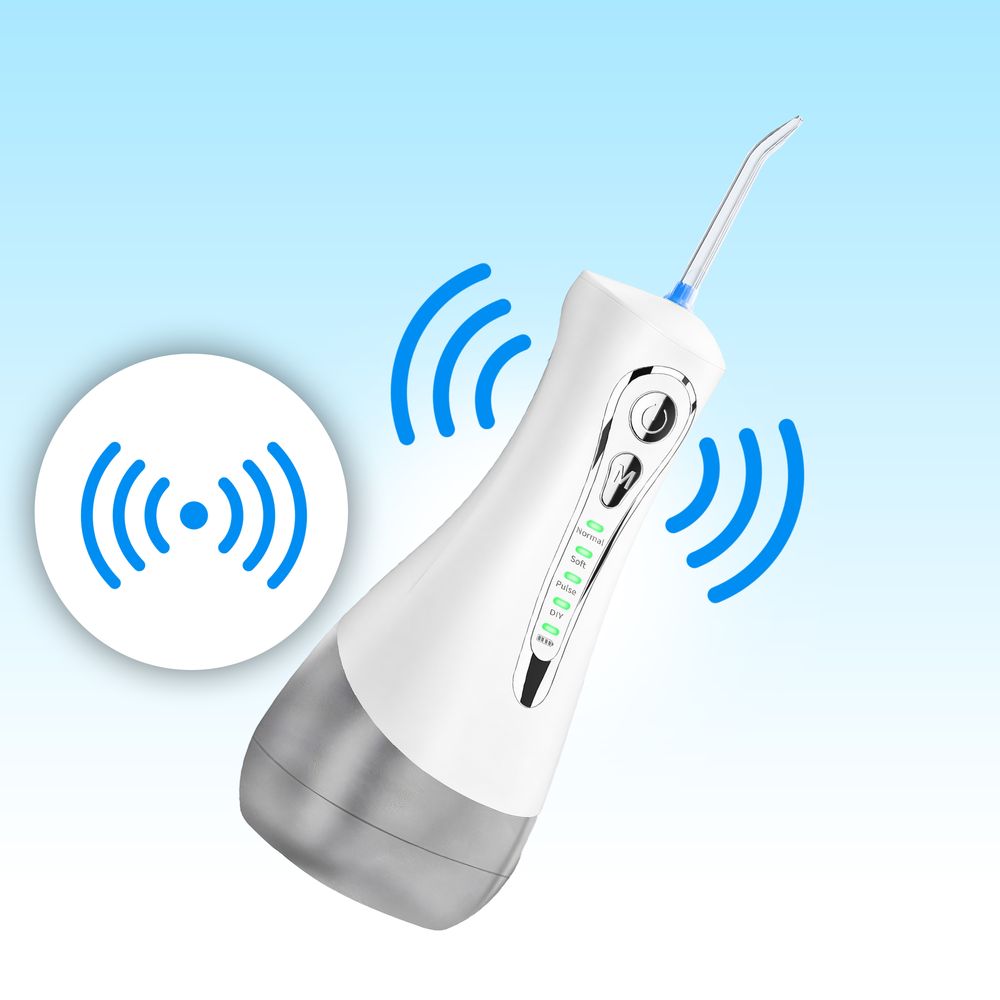 Munddusche Kabellos Elektrischer Zahnreiniger für optimale Zahn- & Zahnfleischpflege USB Typ-C Wiederaufladbare Wasser Flosser IPX6 Retoo