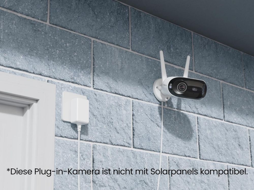 Reolink Elite WiFi, 4K 8MP Plug-in Überwachungskamera, Dual-Objektiv, Dualband Wi-Fi 6, 180° Panoramablick, Farbnachtsicht, Smarte Erkennung
