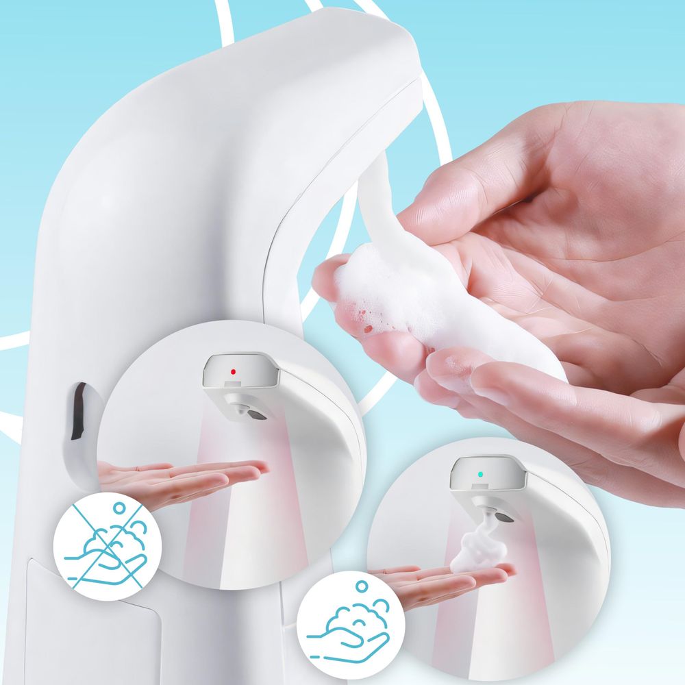 Seifenspender Automatischer 400 ml Infrarot Sensor, Berührungsloser, Elektrischer Automatisch Für Küche Und Badezimmer No Touch Soap Dispenser Retoo