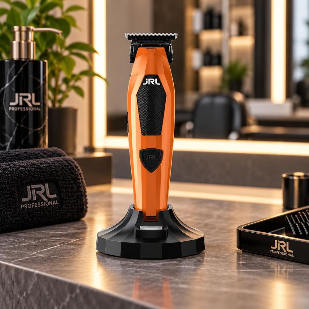JRL Diamante Professional Trimmer Orange für präzise Konturen, Bartlinien und Detailarbeiten