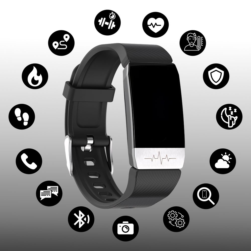 Smartwatch Bluetooth Touchscreen Armbanduhr Blutdruckmessung Smartband Wasserdicht Fitness Armband Pulsmesser Uhr Android IOS Damen Herren Retoo