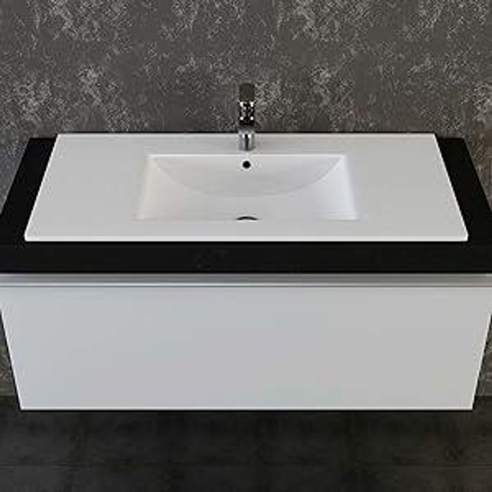 VILSTEIN© Keramik Einbauwaschbecken Einbau Einsatz Waschbecken Becken Handwaschbecken 62cm