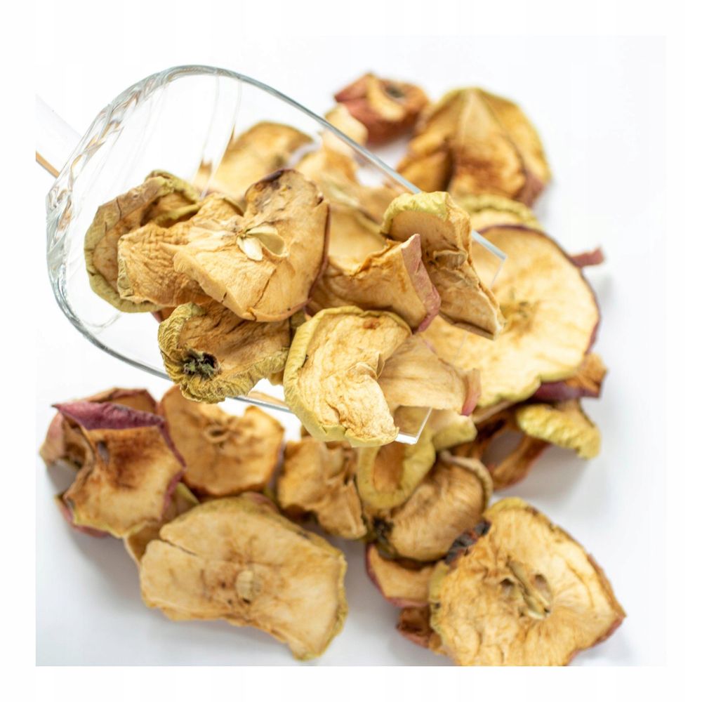 Apfelchips 1 kg - Getrocknete Apfelringe - Ohne Zucker - Vegan - Apfelchips