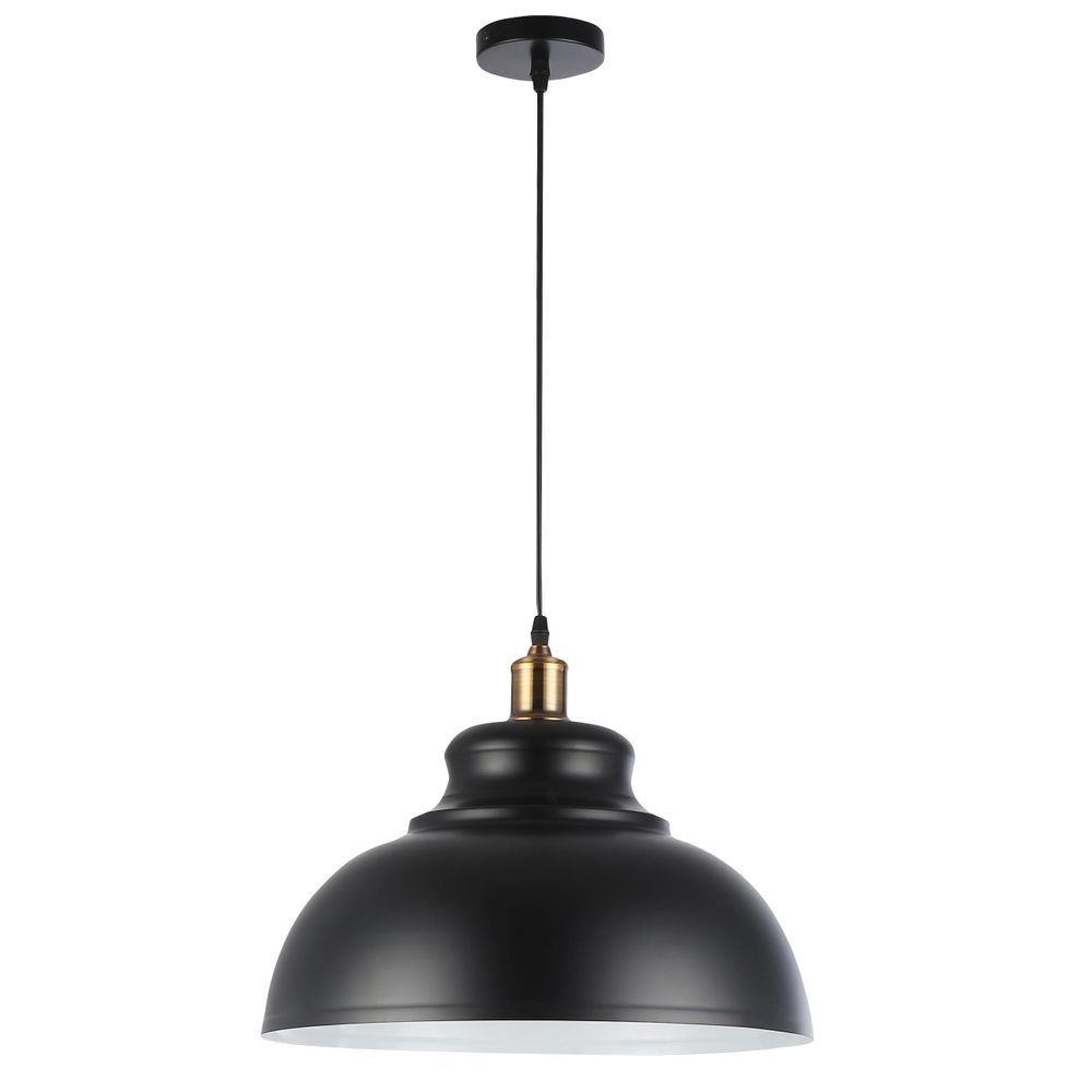 MasterLED Pendelleuchte Flara Ø40cm Kupfer Schwarz – E27 Retro Design Hängelampe für Küche & Esstisch