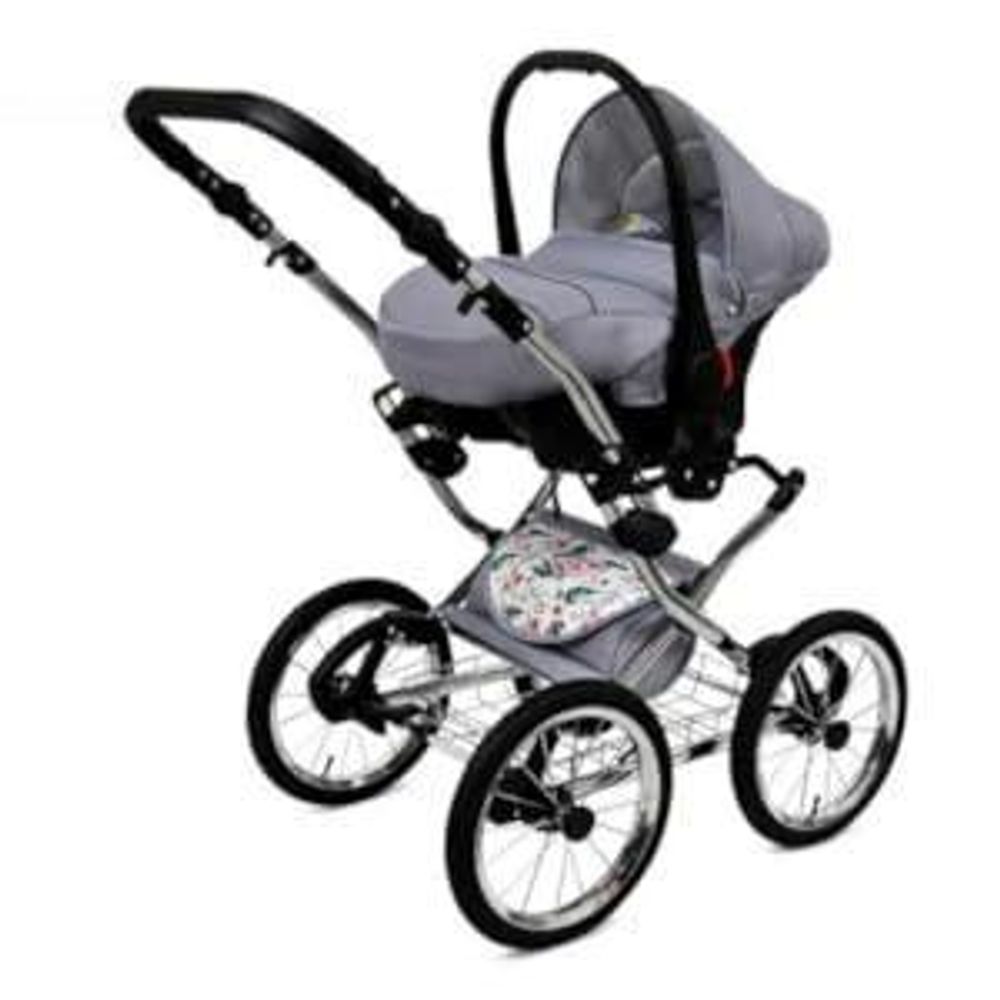 Kočárek 3v1 Margaret Exclusive Grey Flex