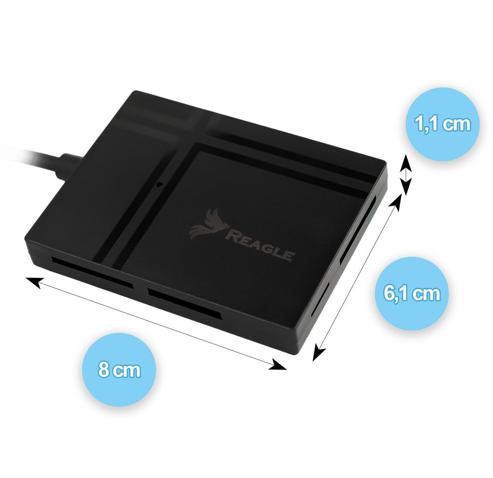 5 in 1 Speicherkartenleser USB C USB A Adapter SD TF MS CF XD Kartenlesegerät 5Gbps für Fotografen Videografen Laptop PC Tablet Smartphone Reagle