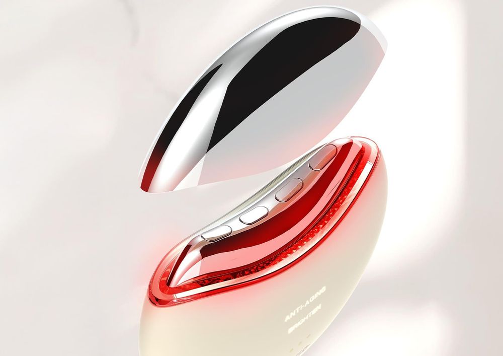 Neno Beauty Auri Gesichts- und Halsmassagegerät mit Gua-Sha, RF, EMS und LED