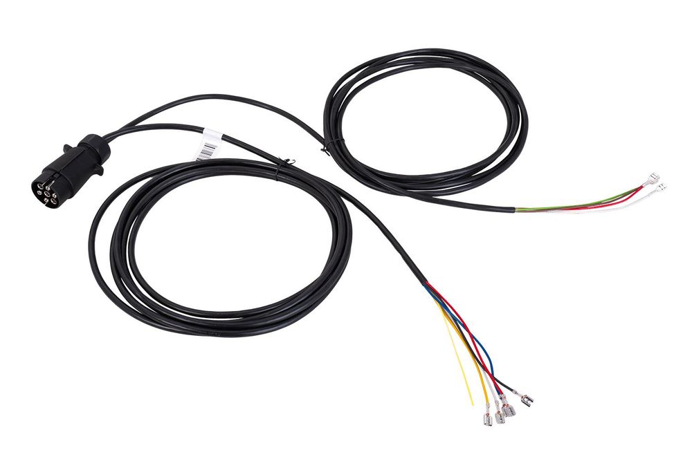 Elektrický zväzok MANTES pre príves 4m, 7-pinová zástrčka, 6,3" konektory