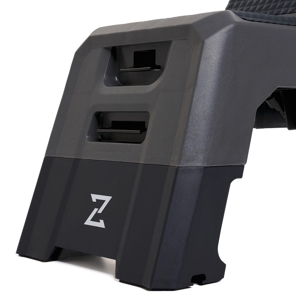 Zipro Fitness Deck 2-in-1 – Verstellbares Aerobic Steppbrett Schrägban Multifunktions-Hantelbank mit Staufach Rutschfester Step Bench für Home Gym