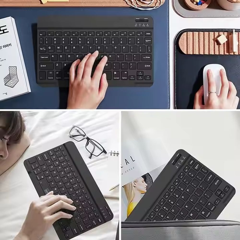 Drahtlose Tastatur - Bluetooth 5.0 - für Tablets - SLIM - Universal - Tragbar