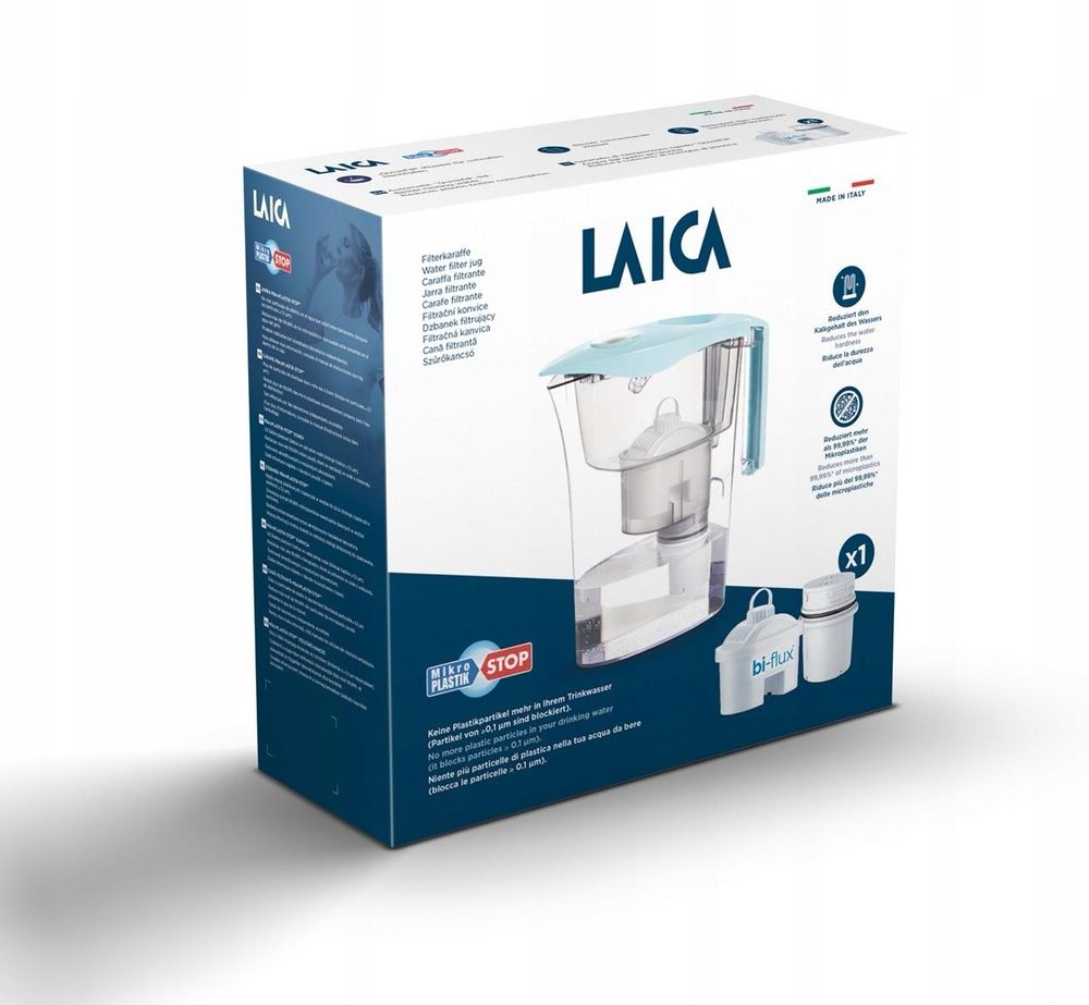 Ablauf der zweistufigen Wasserfilterung von LAICA