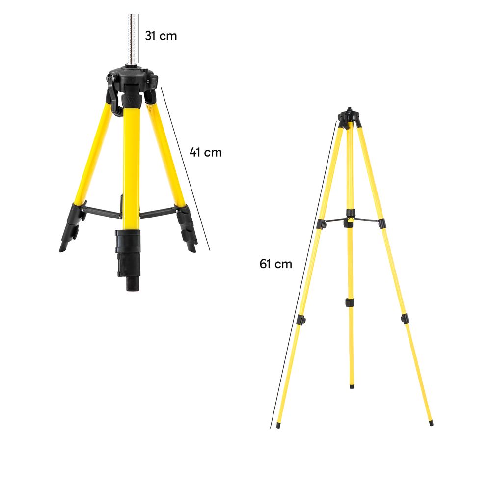 Laser-Wasserwaagen-Stativ, 1/4" Gewindehalterung, 44-119 cm Höhenverstellung, Leichter Laserscanner-Stativständer, einziehbare Beine, Aluminium Retoo