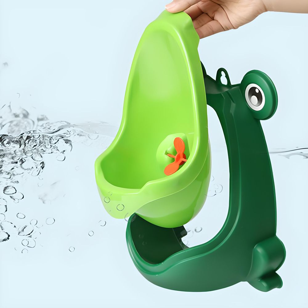 Urinal Töpfchen Toilette Frosch Aufstehen Pee Training für Jungen Kind Training Pee Pissoir Tragbare Kinder Toilette in Frosch-Form Grün Retoo