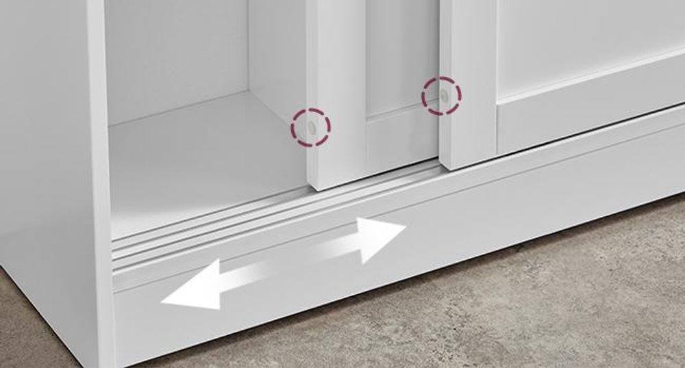VASAGLE Badezimmerschrank, Badschrank platzsparend, Toilettenrollenhalter, Toilettenbürstenhalter, Schiebetüren, verstellbare Einlegeböden