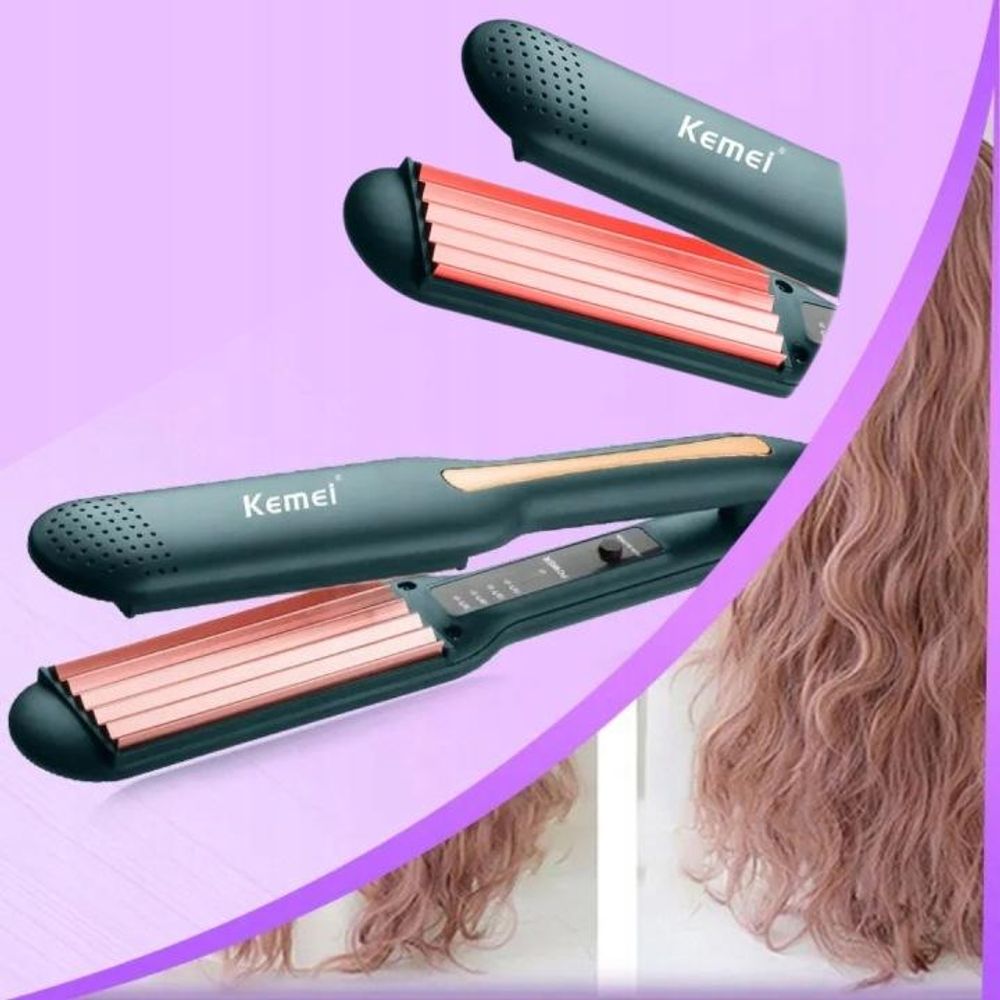 Keramik-Haarwelleisen Kemei Lockenstab Wellen 60W 220 °C
