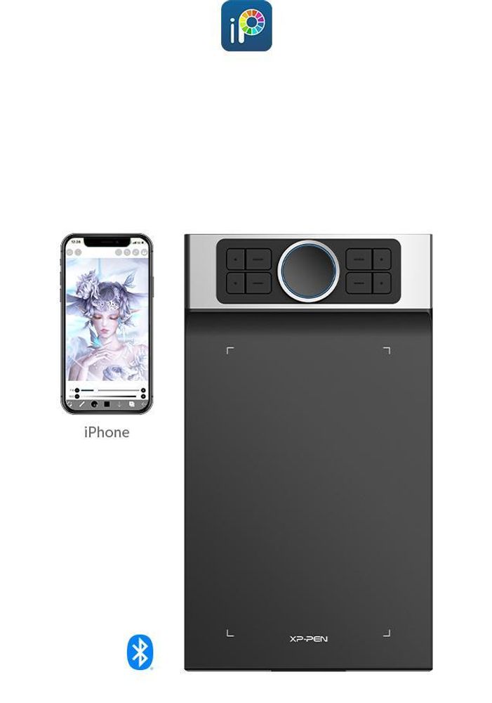 XPPen Deco Pro MW, Kabellos, 5080 lpi, 279,4 x 152,4 mm, Bluetooth, 1 cm, Stift