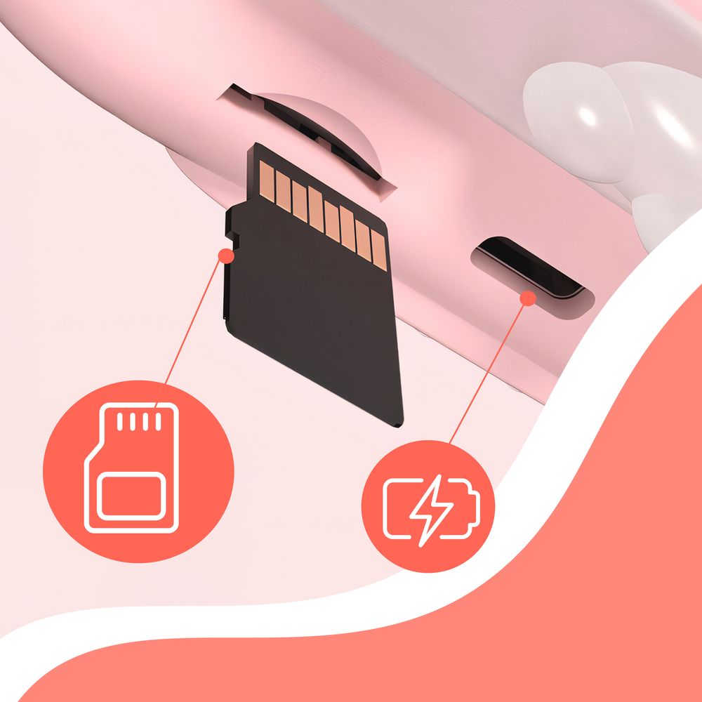 Mini Thermodrucker, Kinderkamera Bluetooth Multifunktions-Fotodrucker Sofort-Minidrucker kabelloser für Smartphone 2,5” 48 MP mit 11 Papierrolle Retoo