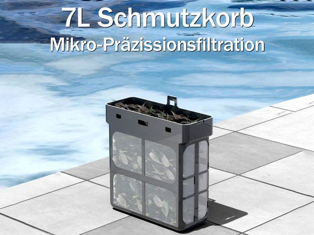 WYBOT F1 Pool Skimmer Solarbetriebener Roboterreiniger Schwarz, Grün