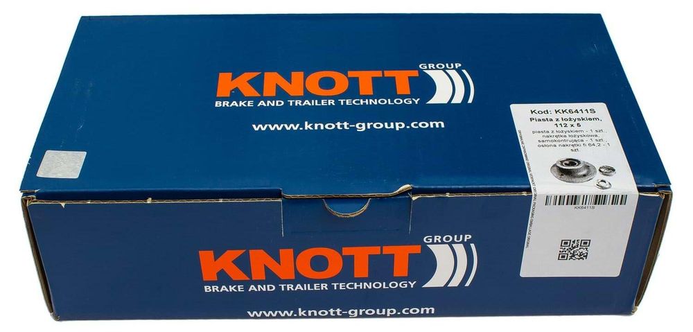 KNOTT Radnabe 5x112 mit Lager für ungebremste Achsen VG7 VG10 VG13