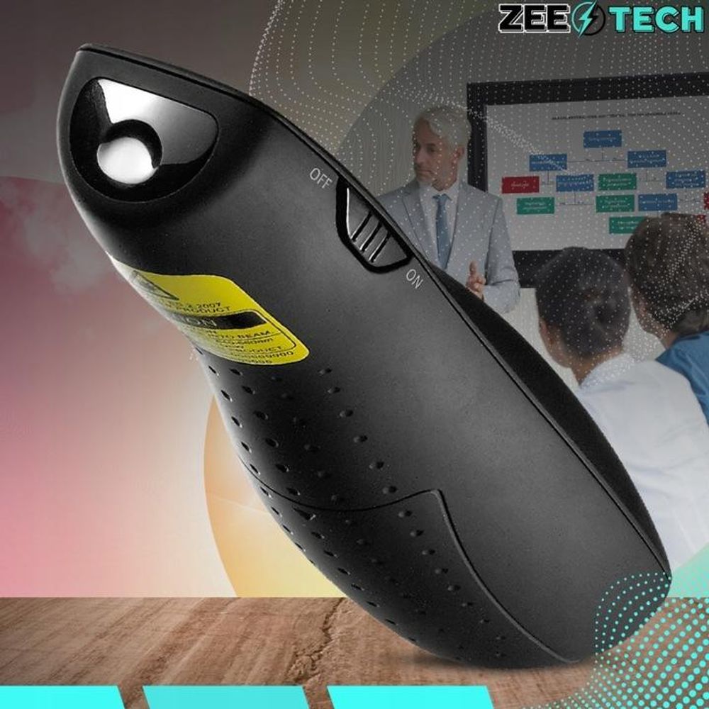 LASERPOINTER FÜR PRÄSENTATIONEN PRESENTER REICHWEITE 35 m USB LASER + 2 BATTERIEN