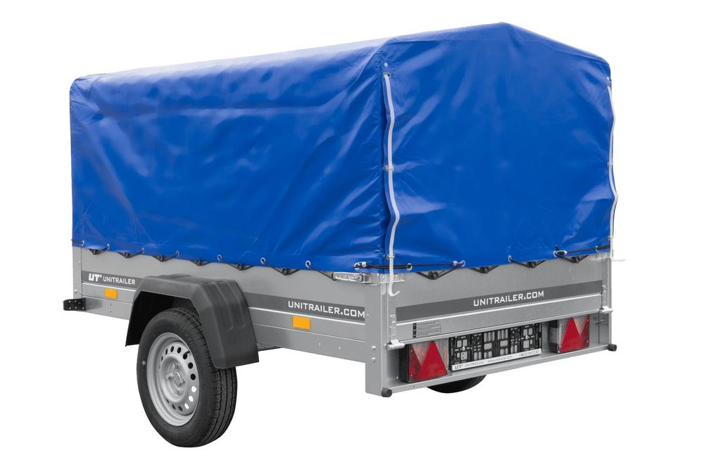 Přívěs Garden Trailer 201 KIPP s rámem H-800 a modrou plachtou