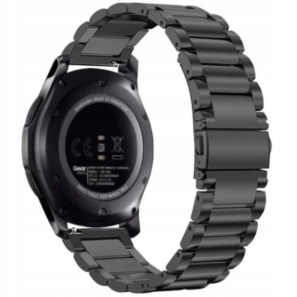 Armband Für Smartwatch – Universal 22Mm Schwarz + Federstege
