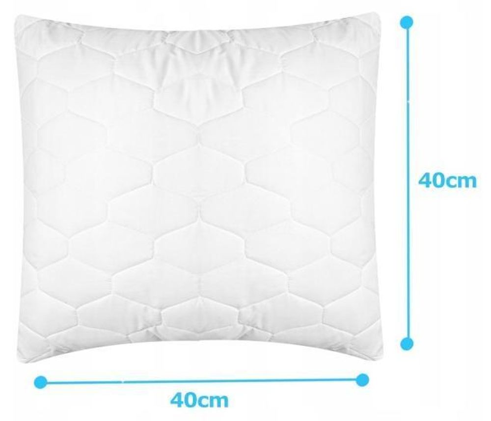 Kopfkissen 40 x 40 cm, Steppkissen mit Silikonschaumfüllung, Premium-Schlafkissen von Medi Sleep