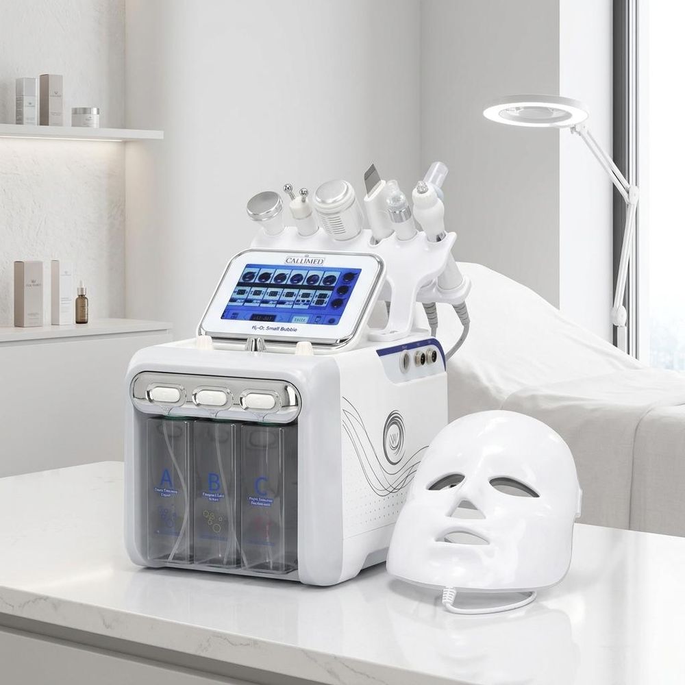 Hydradermabrasion Wasserstoff-Hautreinigung Sauerstoff-Infusion Hydrogen 7in1 Kavitationspeeling