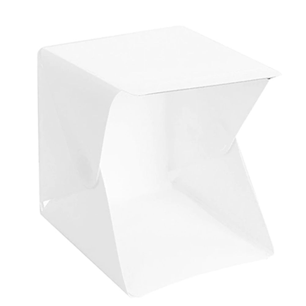 Fotostudio Fotobox 30 x 30 cm LED Fotozelt Set 2 Hintergrund Farben Tragbare Photobox Faltbare Fotografie Schießzelt Lichtbox Softbox Retoo