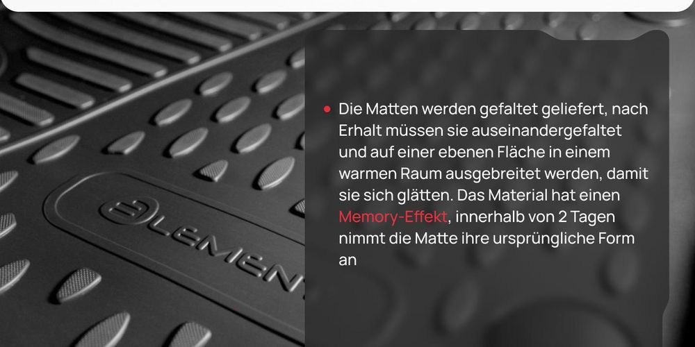 TPE-Autofußmatten-Set für Vorder- und Rücksitze mit umfassendem Schutz des Innenraums.