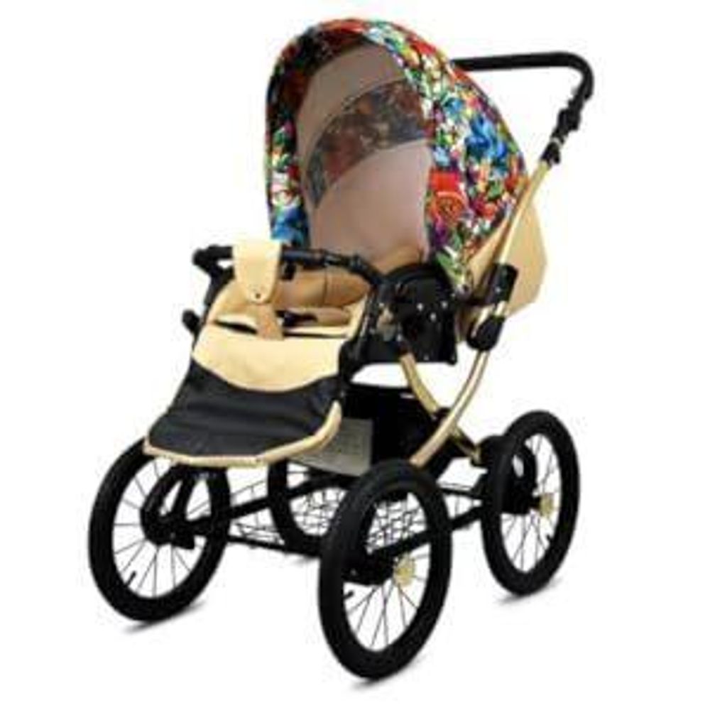 Babylux® Classic Exclusive | Kocárek 3v1 Set | Garden Flowers | Kocárek Kombi | Kinderwa
