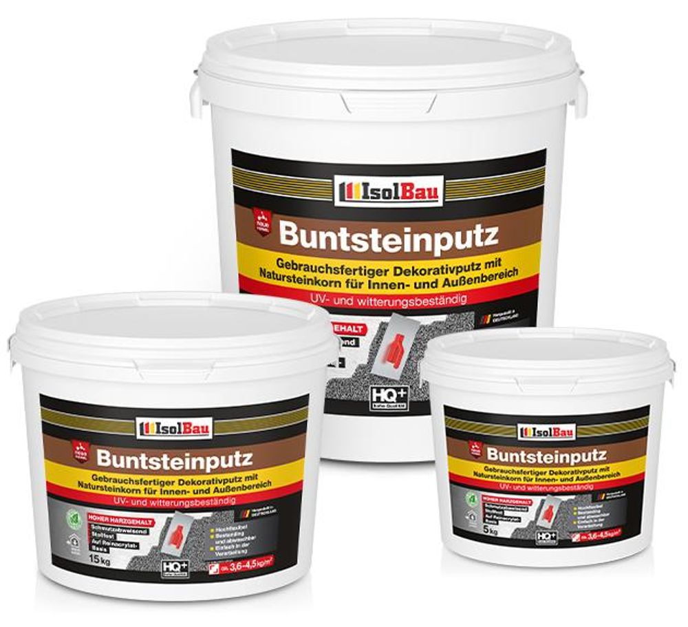 Isolbau Buntsteinputz Mosaikputz BP100 Anthrazit