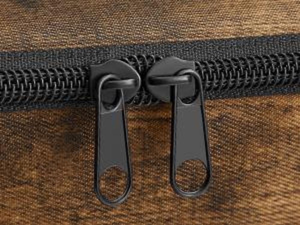 SONGMICS Faltbare Aufbewahrungskisten mit Griffen, 6er Set, Kleidung Organizer, Vliesstoff, 50 x 30 x 30 cm, braun