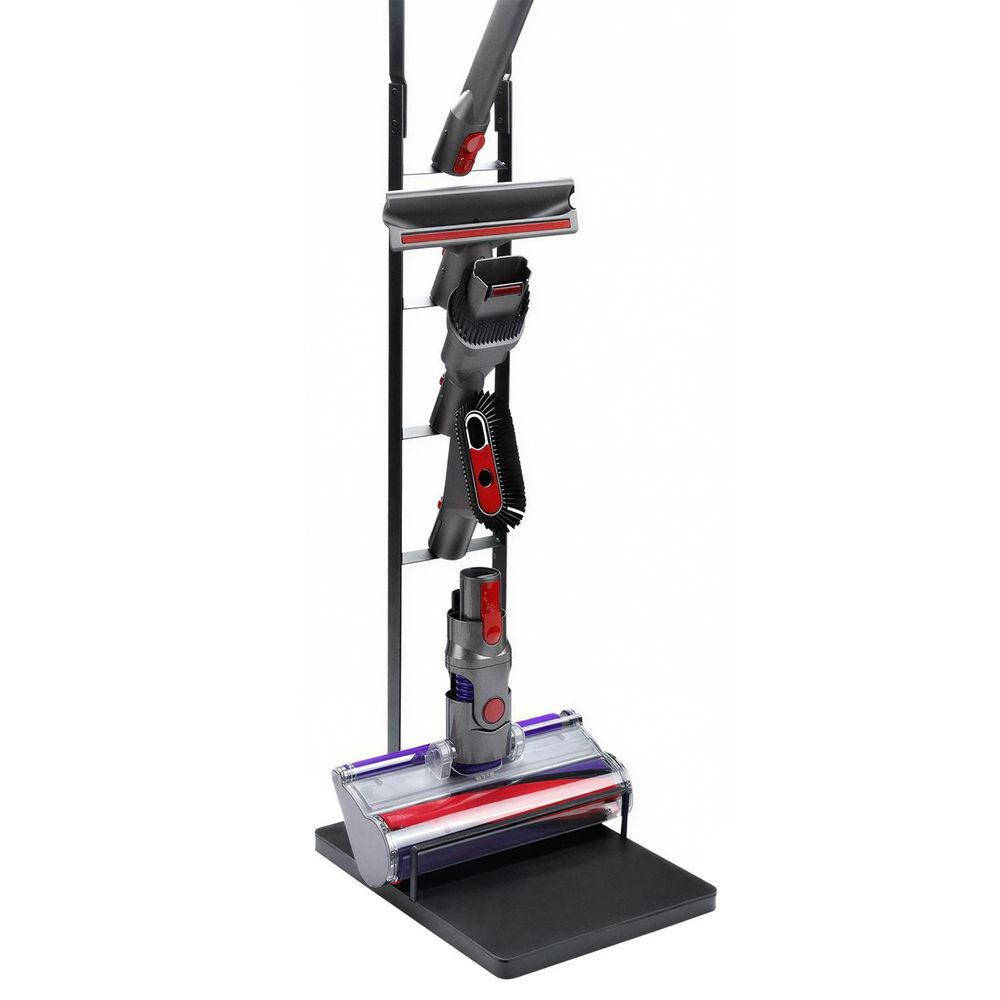 WELLHAUS Ständer Für Den Kabellosen Staubsauger Dyson V7, V8, V10, V11, V12, V15 – 127 cm – Schwarz